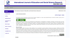 Desktop Screenshot of ijessr.com